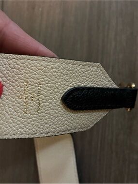 Louis Vuitton Cream and Black Crossbody Strap